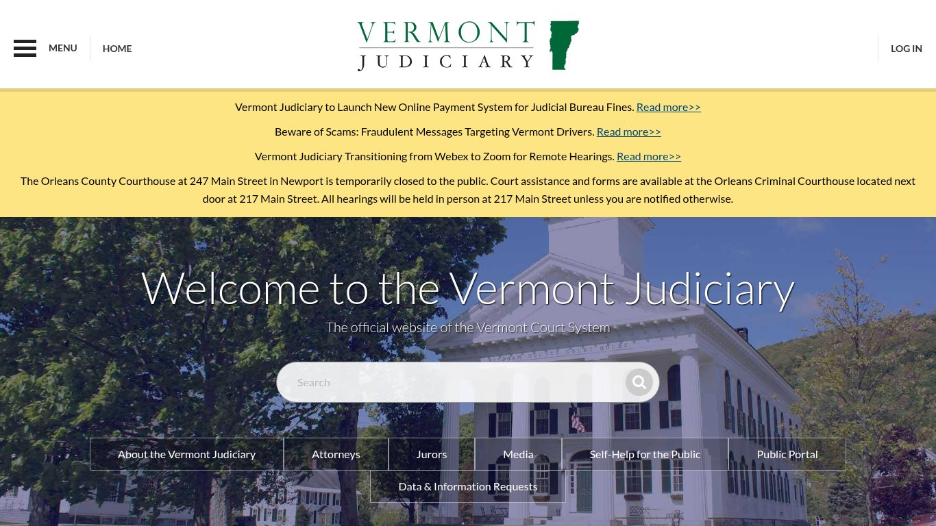 Vermont Judiciary Public Portal